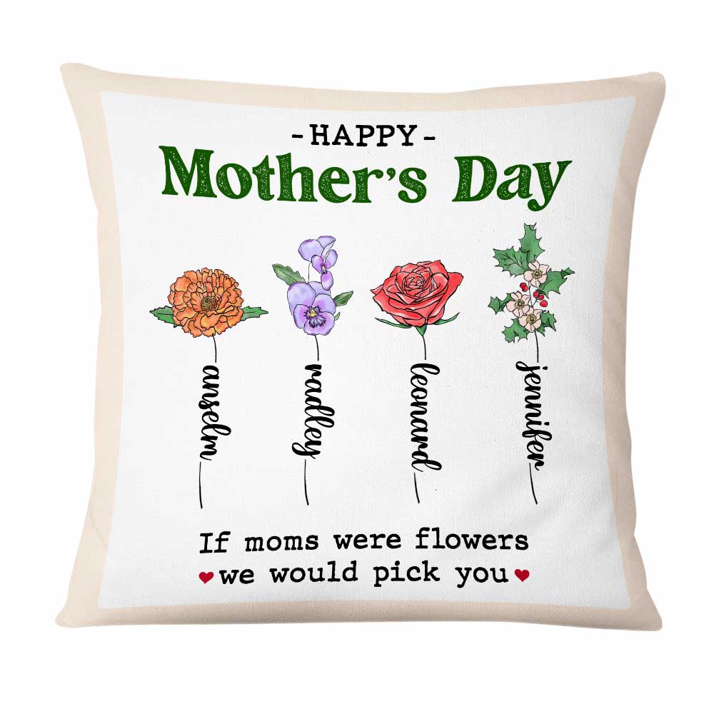 Personalized Mom Mother's Day Pillow