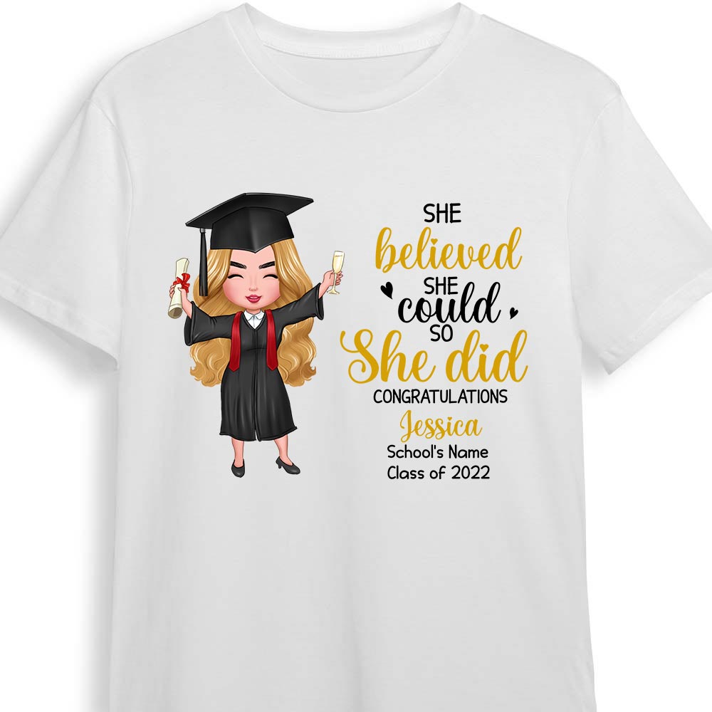 Personalized Graduation Girl 2022 T Shirt