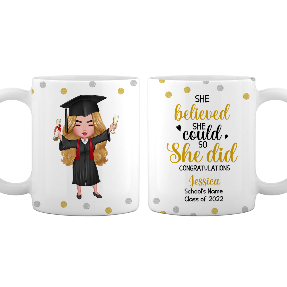 Personalized Graduation Girl 2022 Mug