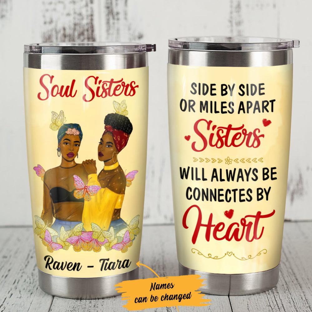 Personalized BWA Friends Soul Sisters Steel Tumbler - Thegiftio
