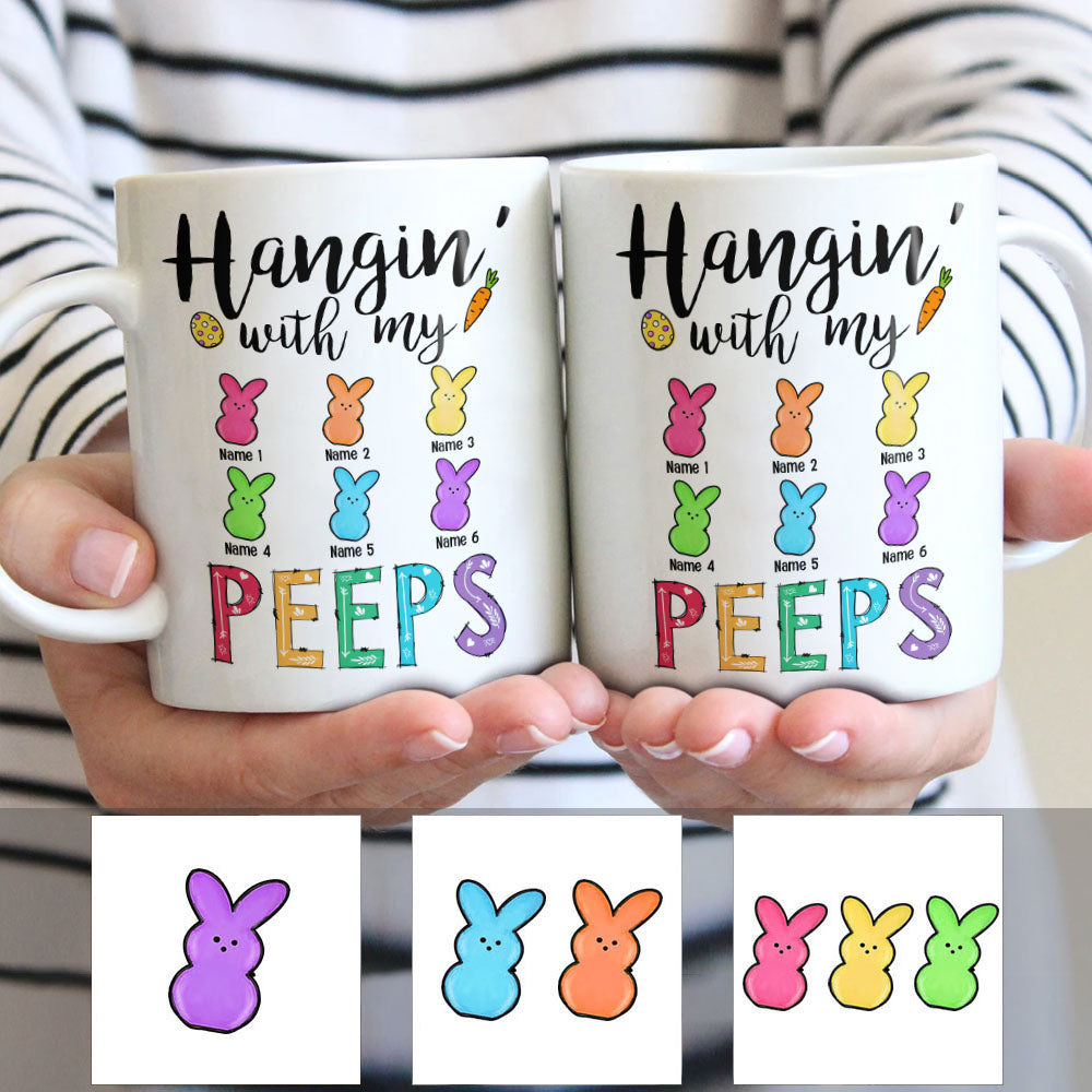Personalized Hangin' With My Peeps Easter Mug - Thegiftio UK