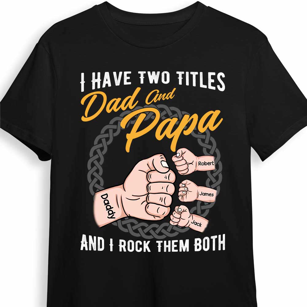 Personalized Grandpa T Shirt