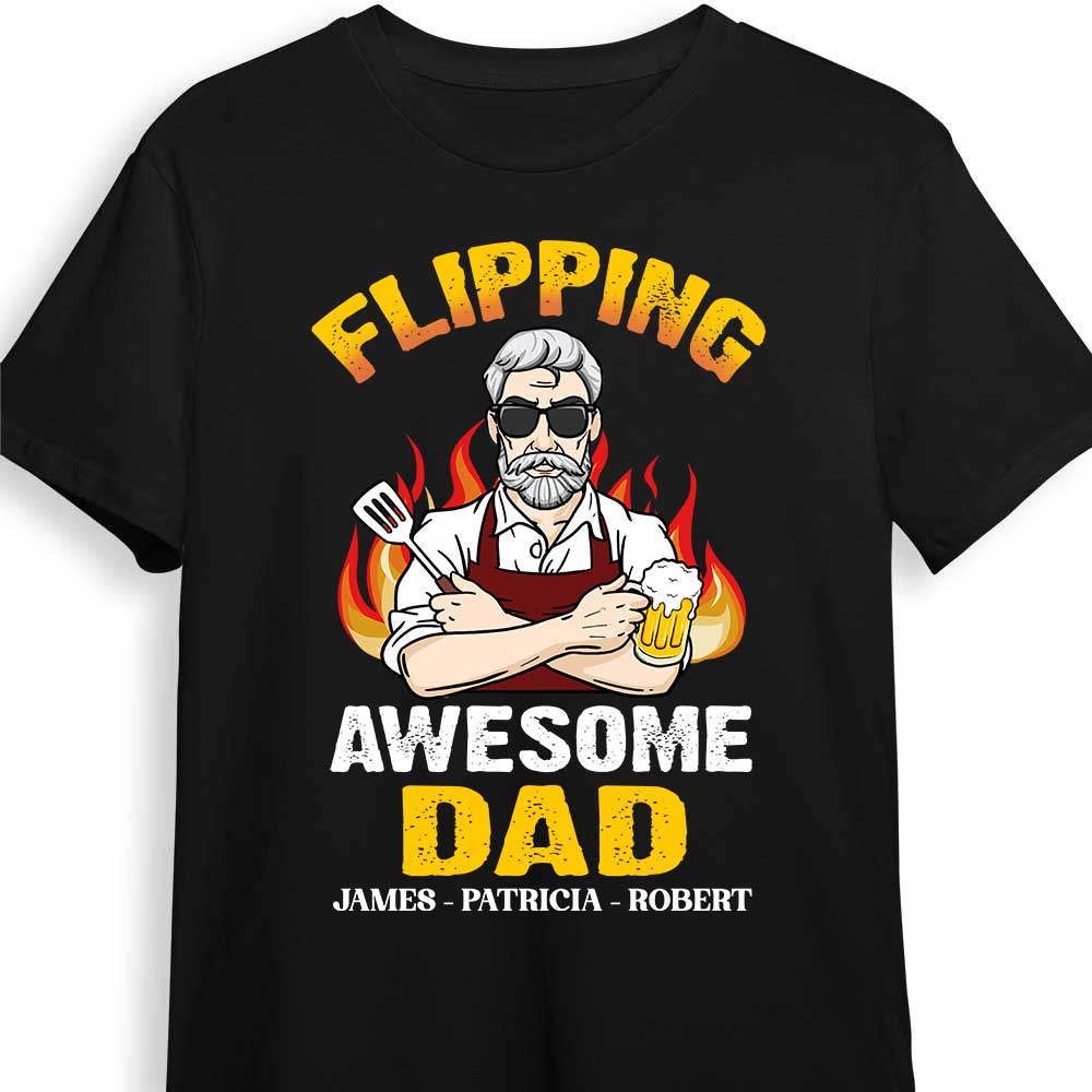 Personalized Dad Grandpa BBQ Grill T Shirt - Thegiftio UK
