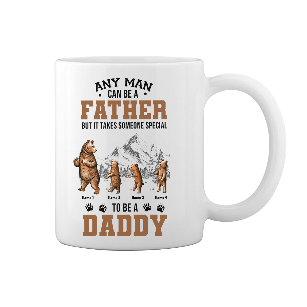 Personalized Dad Grandpa Papa Bear Mug - Thegiftio UK