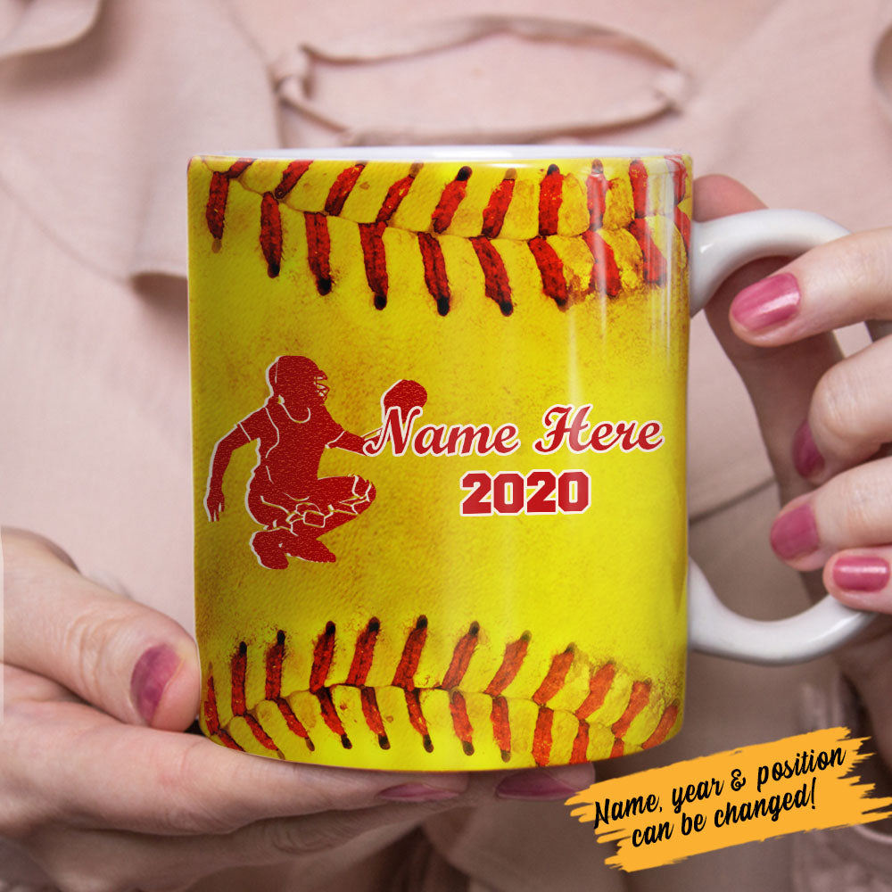Personalized Softball Mug