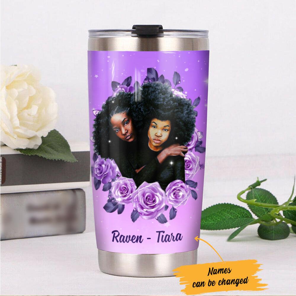 Personalized BWA Friends Unbiological Sister Steel Tumbler