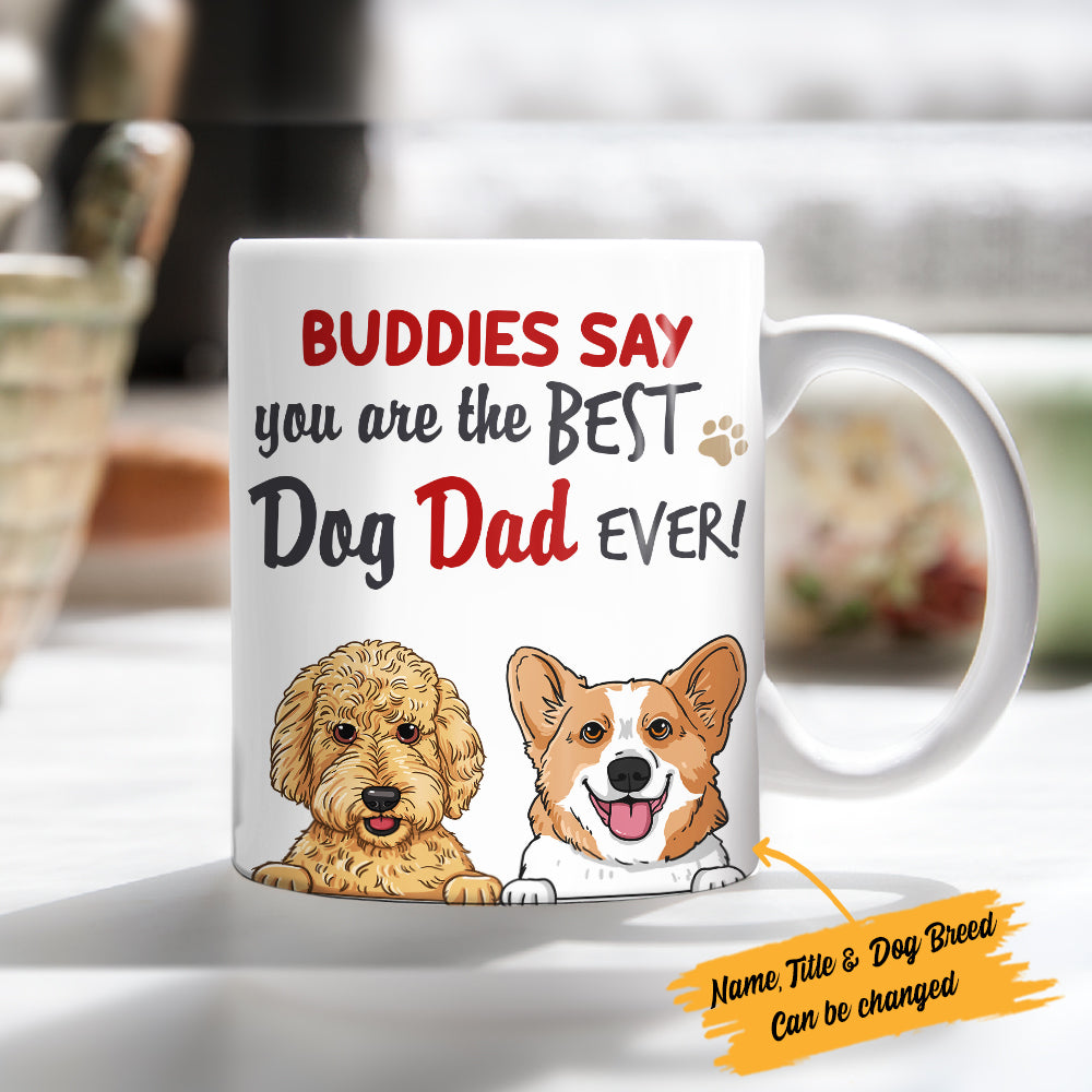 Personalized Best Dog Mom Dad Ever Mug