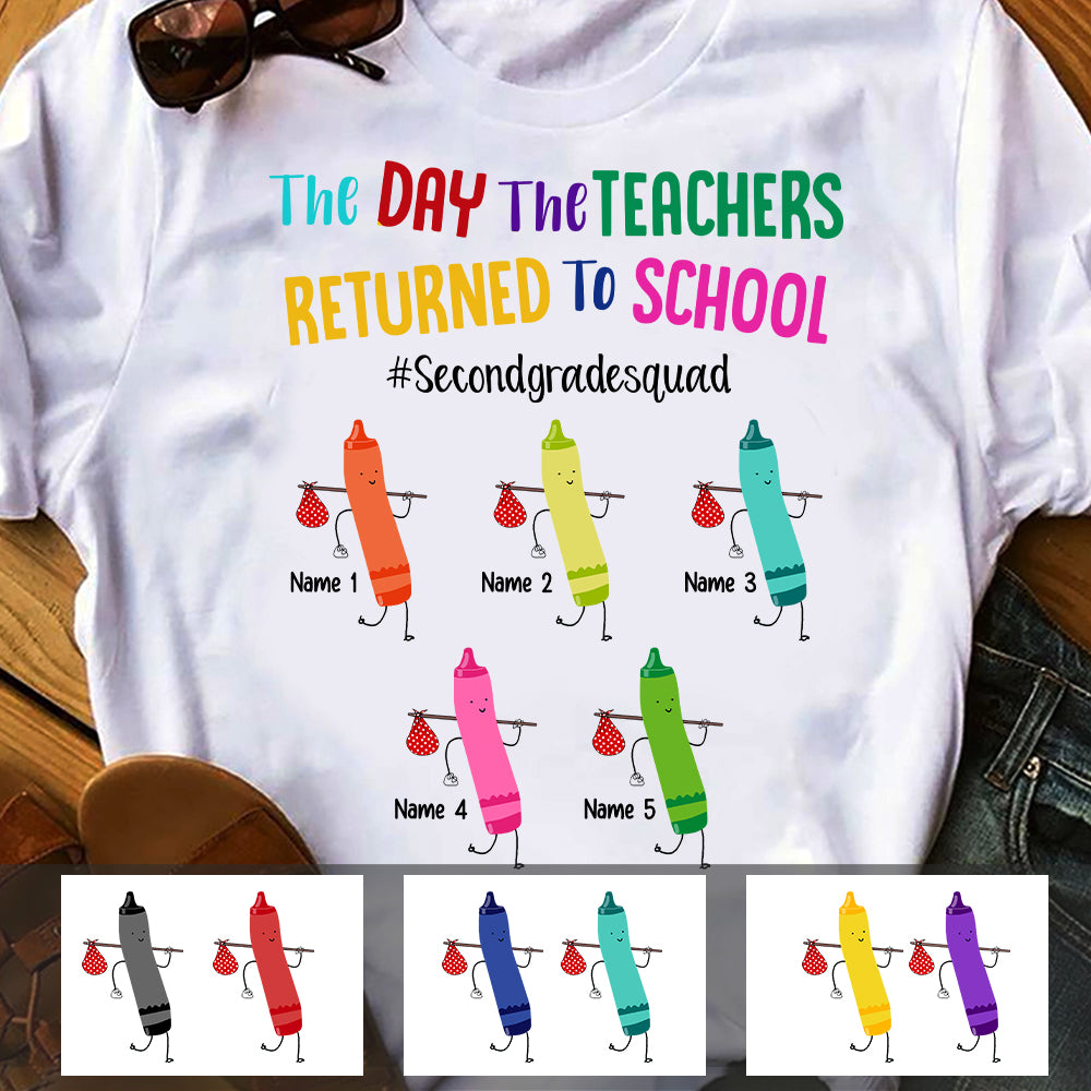 Personalized Teacher Squad Back To School T Shirt - Thegiftio UK