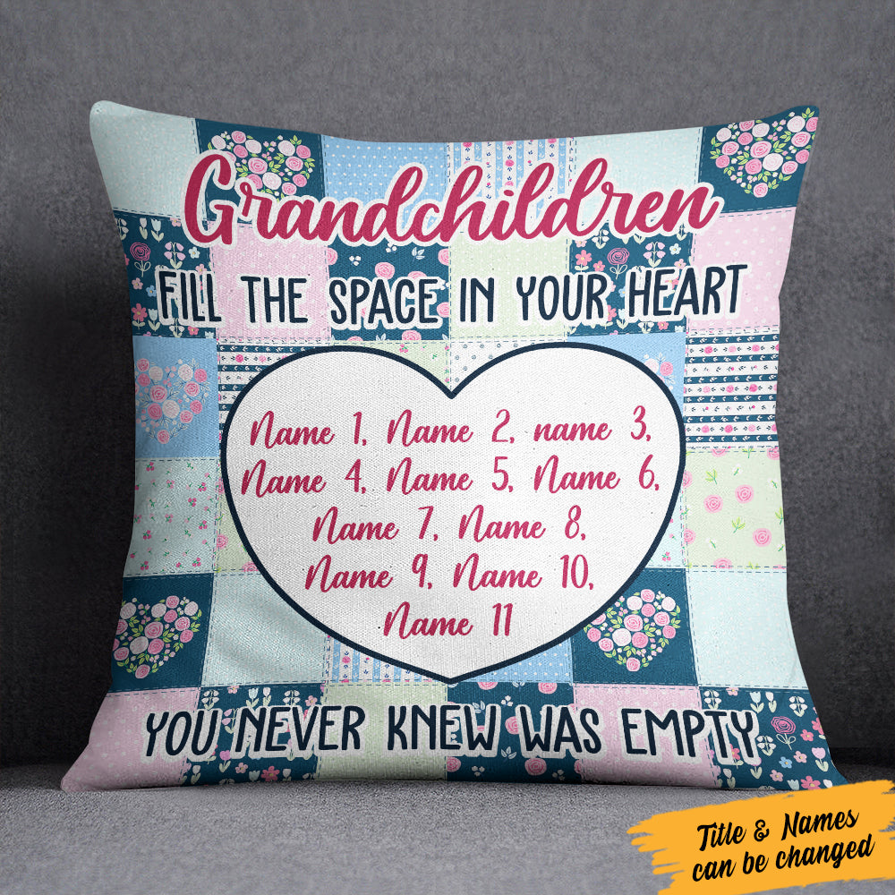 Personalized Grandma Your Heart Was Not Empty  Pillow