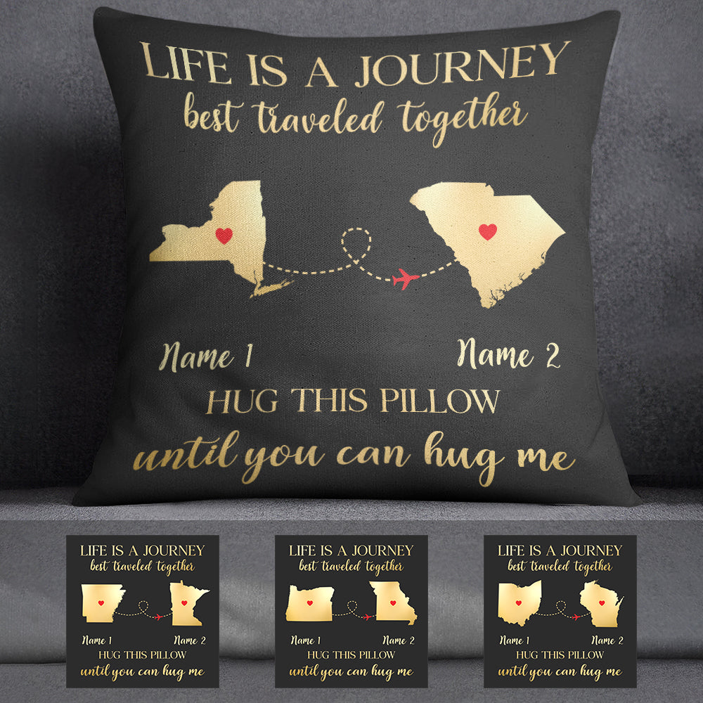 Personalized A Journey Long Distance  Pillow