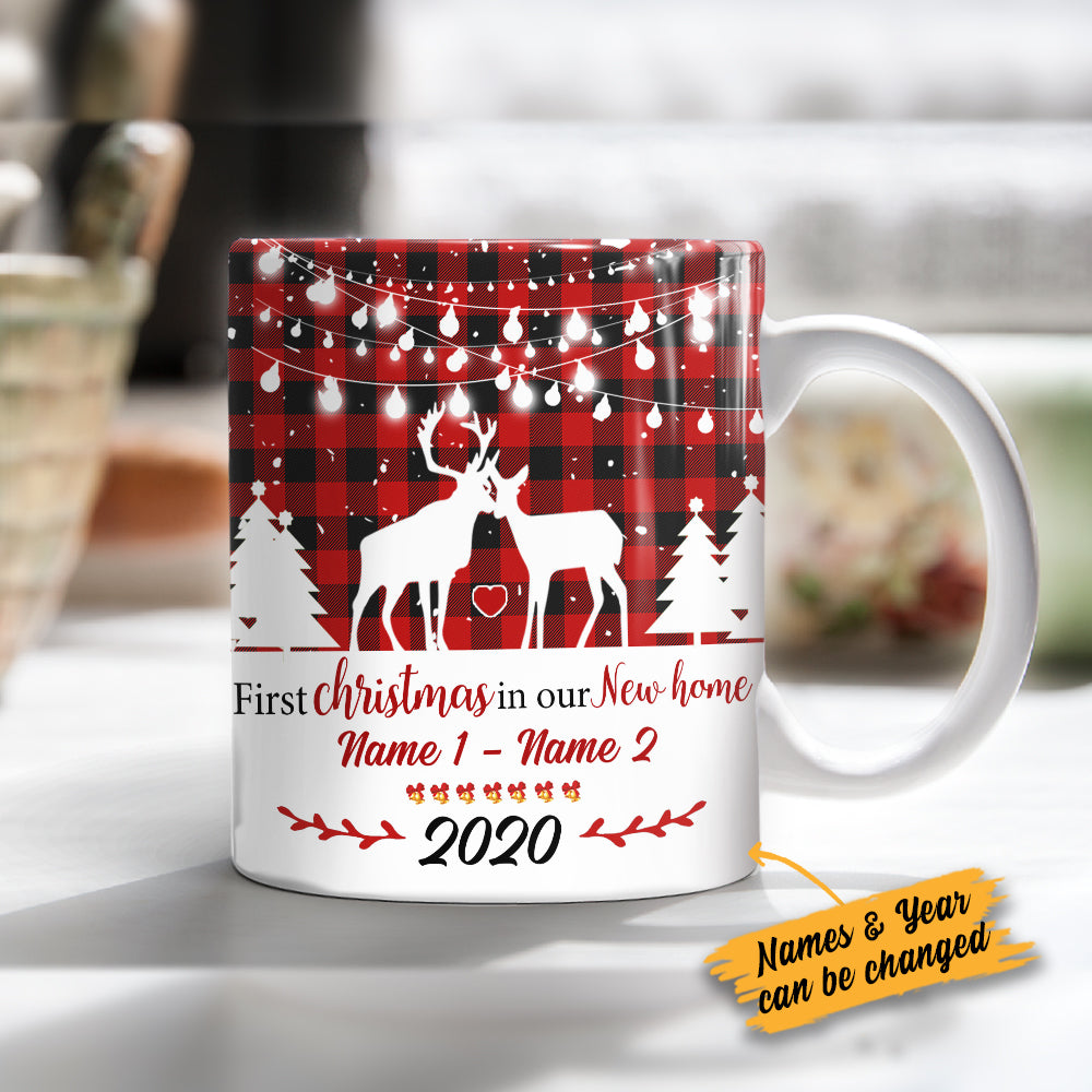 Personalized Deer Hunting Couple Our New Home Mug - Thegiftio UK