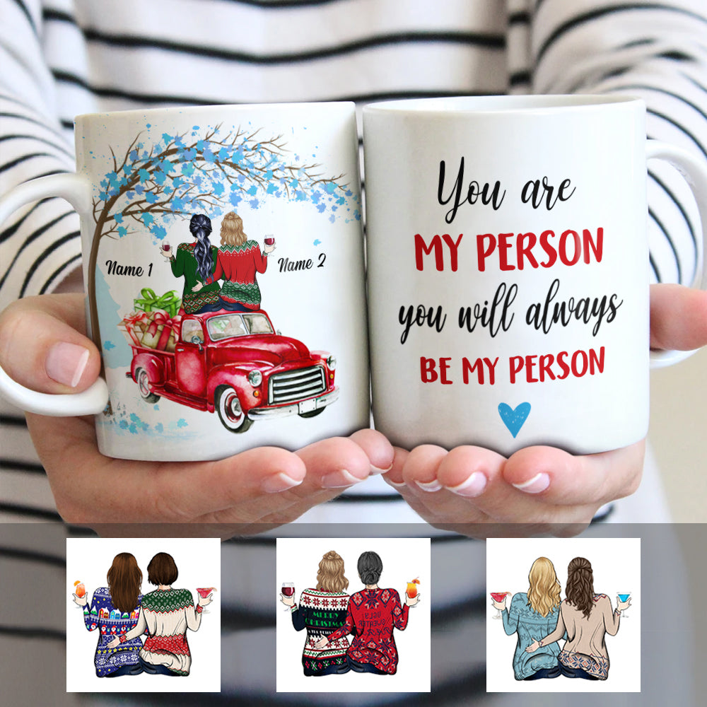 Personalized Sisters Friends By My Person Mug - Thegiftio