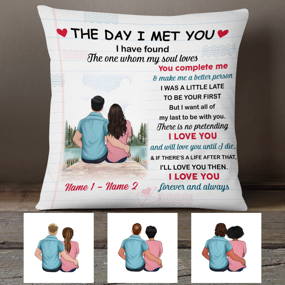 Personalized Letter To My Lover Couple Pillow - Thegiftio UK