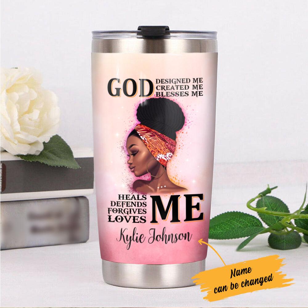 Personalized BWA God Loves Me Steel Tumbler