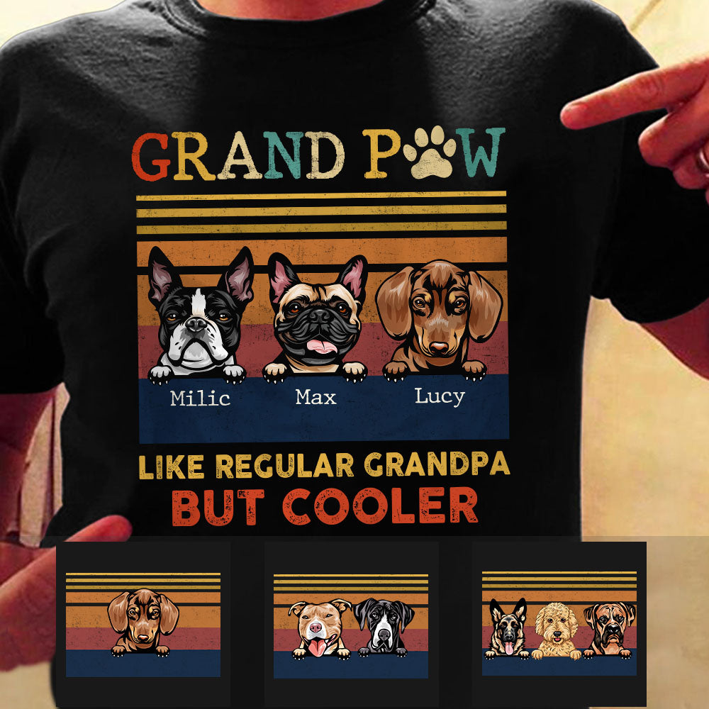 Personalized Grand Paw Dog T Shirt
