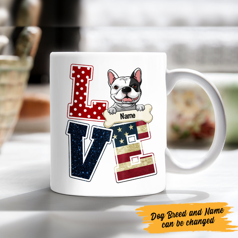 Personalized Love Dog Mug