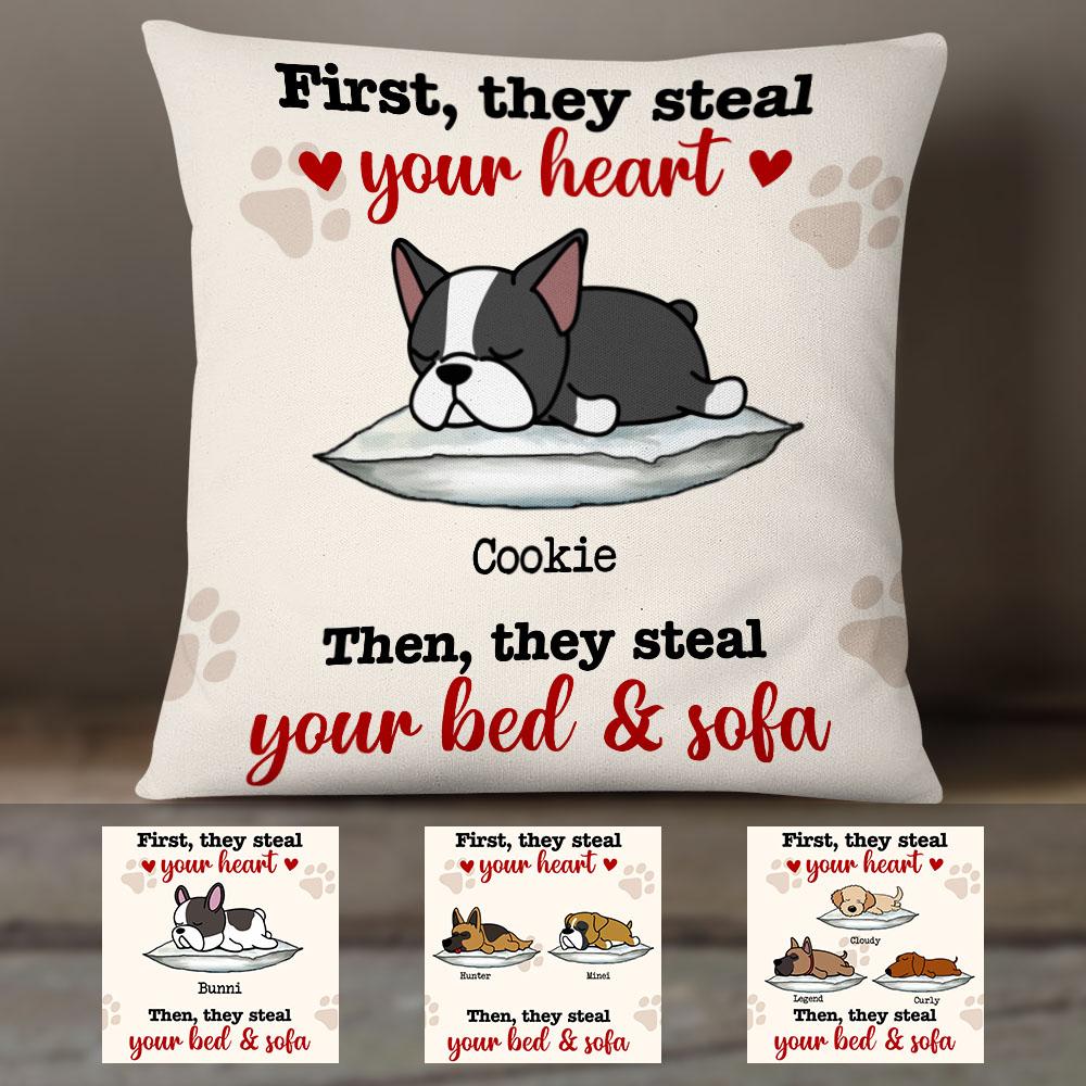 Personalized Dog Steal Couch Pillow - Thegiftio UK
