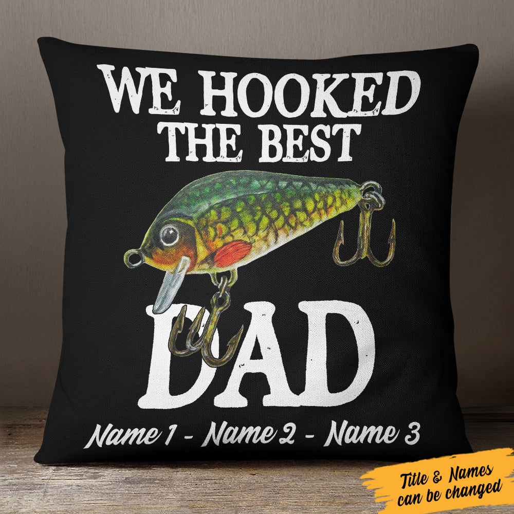 Personalized Dad Fishing FD Pillow - Thegiftio UK