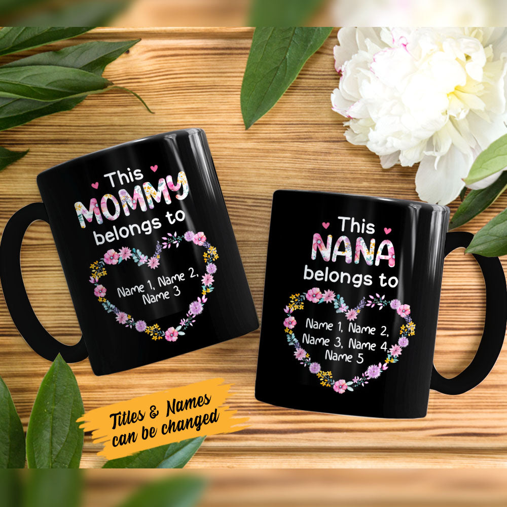 Personalized Mom Grandma Belong To Mug