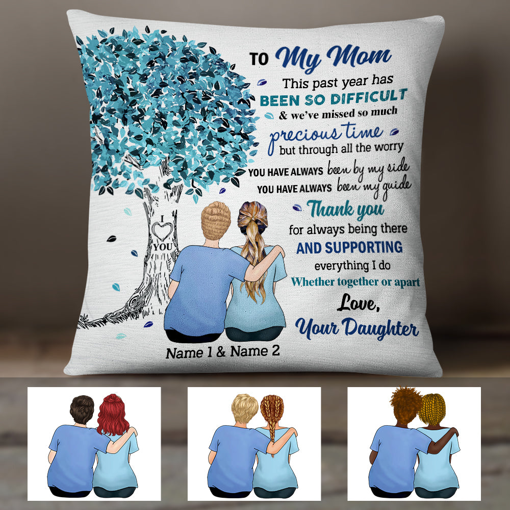 Personalized Mom And Daughter Pillow