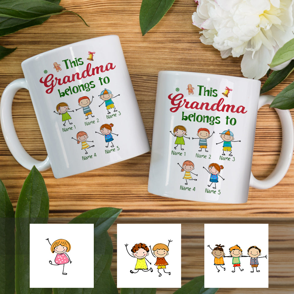 Personalized Grandma FD Mug - Thegiftio