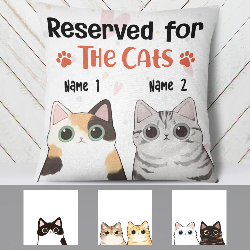 Personalized Reserved For The Cat  Pillow