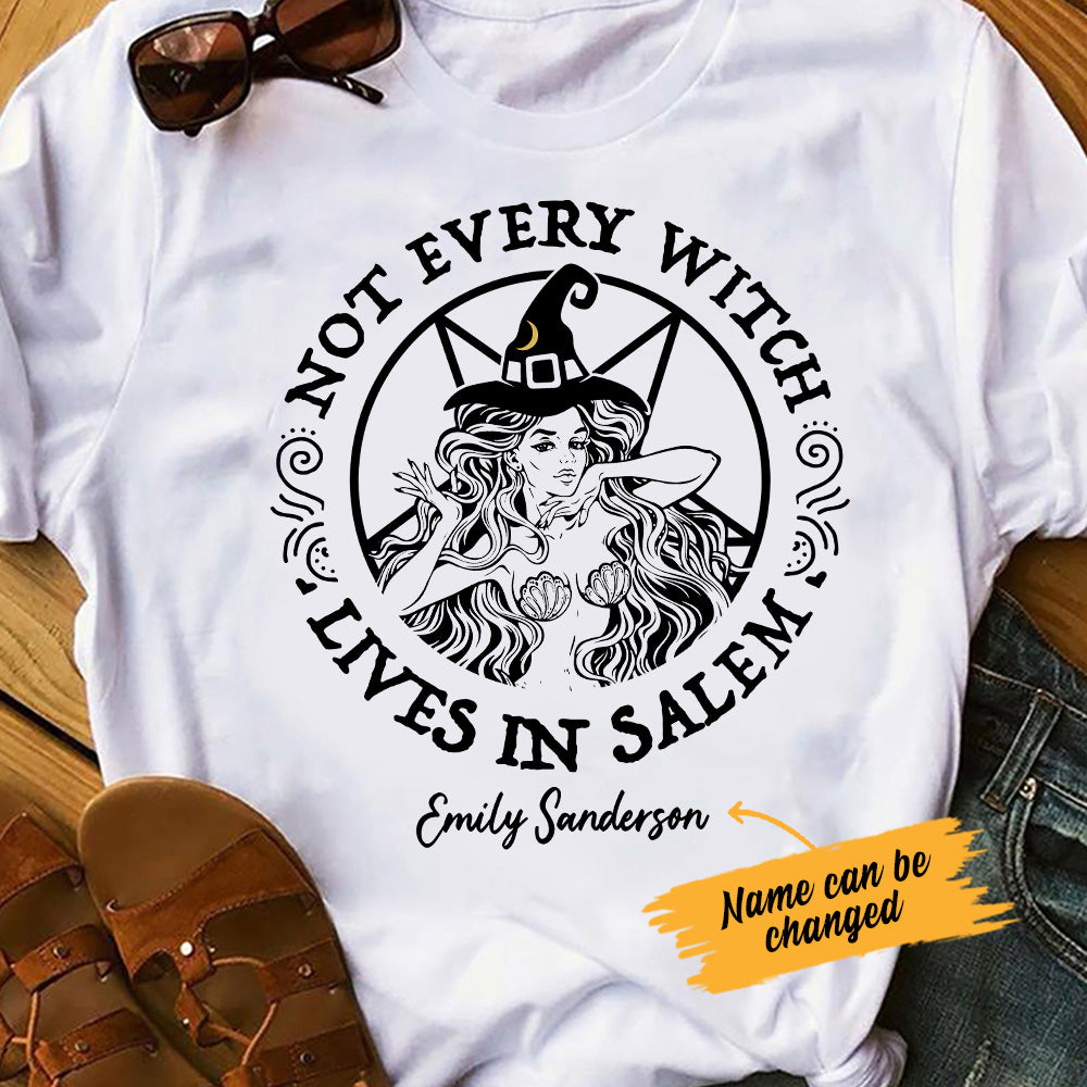 Personalized Mermaid Witch Halloween Not In Salem T Shirt