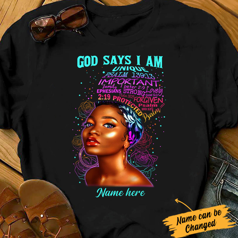 Personalized  BWA God Says T Shirt