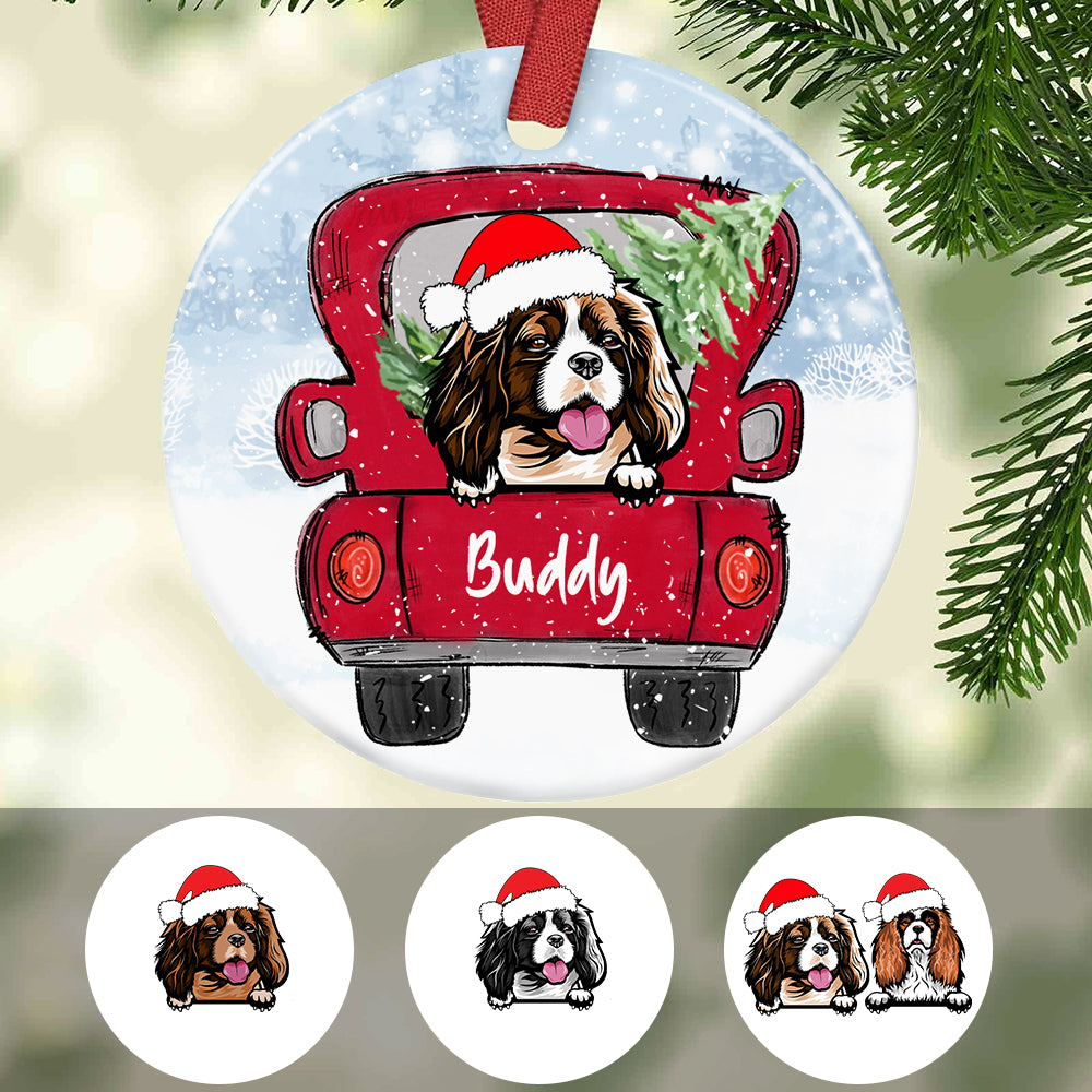 Personalized Cavalier King Charles Spaniel Dog Christmas 2021 Ornament - Thegiftio UK