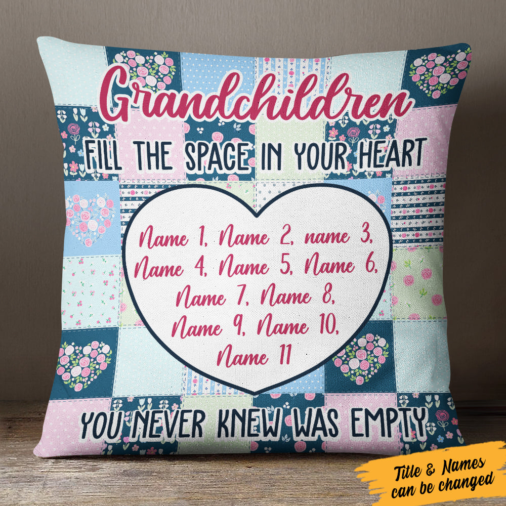 Personalized Grandma Your Heart Was Not Empty  Pillow