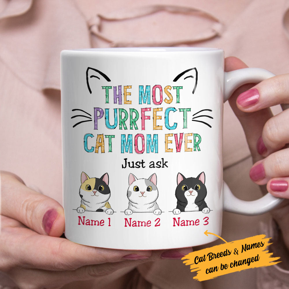 Personalized Cat Mom Mug