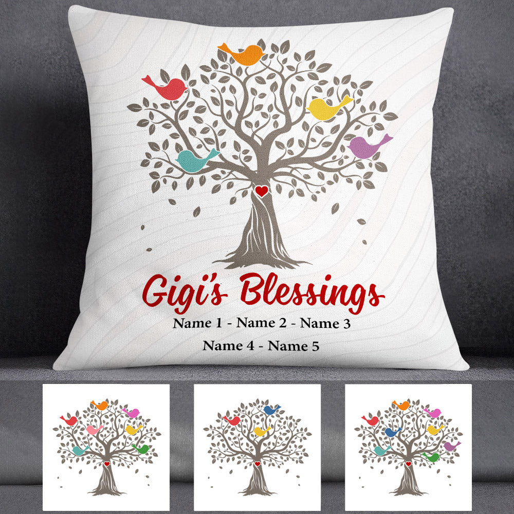 Personalized Grandma Blessing Tree Pillow
