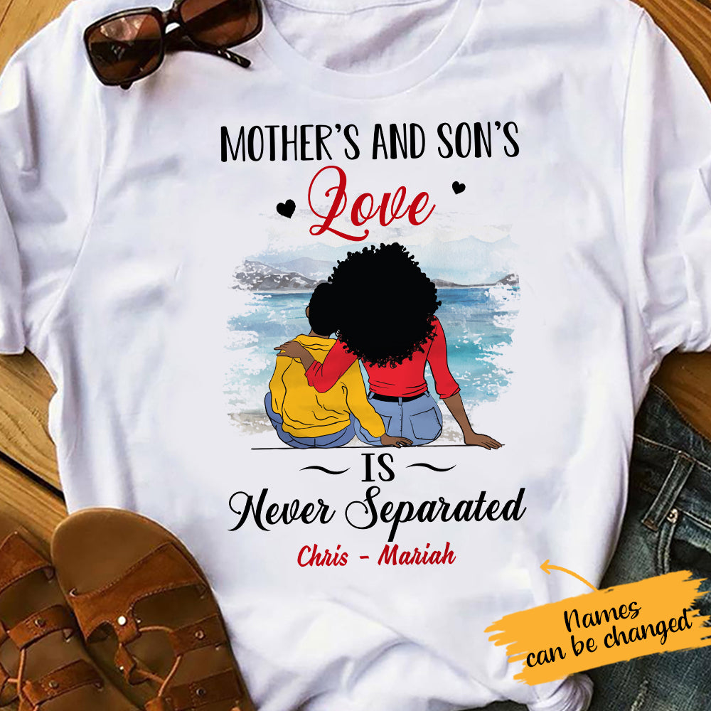 Personalized BWA Mom And Son Love T Shirt - Thegiftio UK