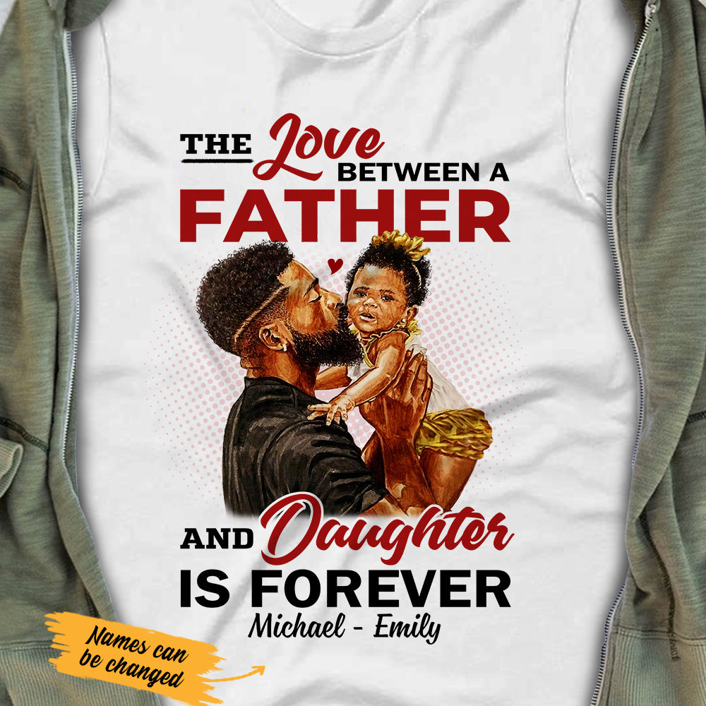 Personalized BWA Dad And Daughter Love T Shirt - Thegiftio UK