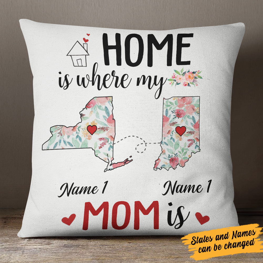 Personalized Home Is Long Distance  Pillow