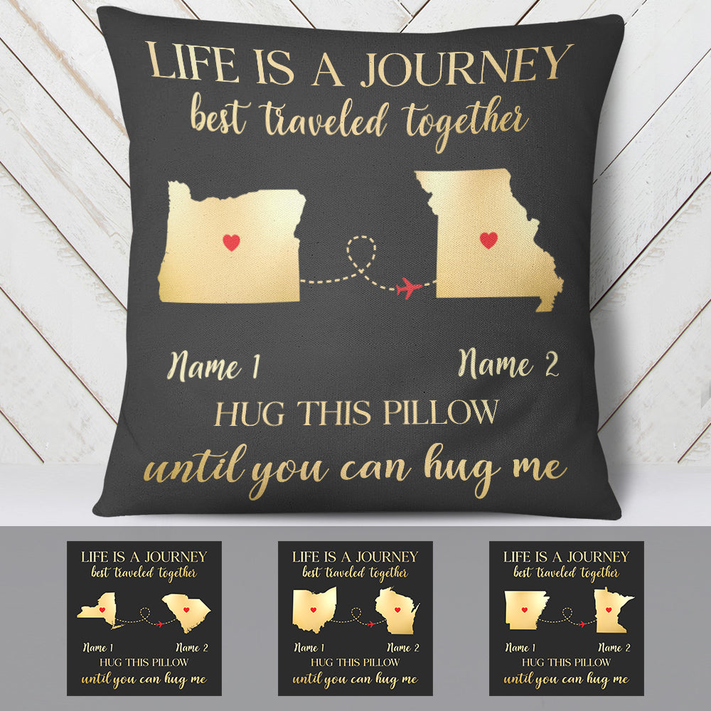 Personalized A Journey Long Distance  Pillow