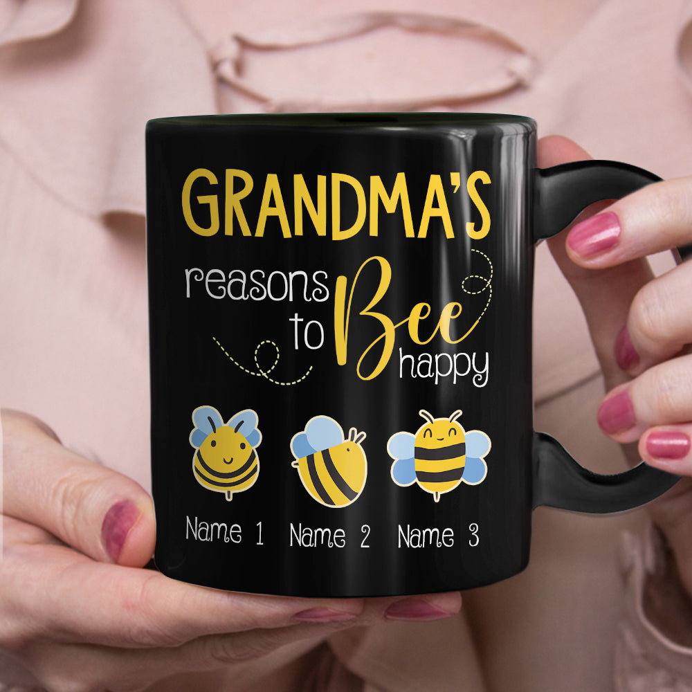 Personalized Mom Grandma Bee Mug