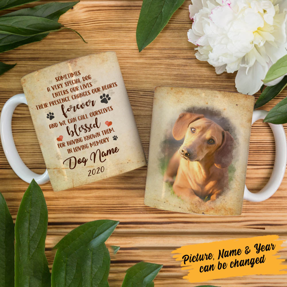 Personalized Dog Memorial In Loving Memory MDF Mug