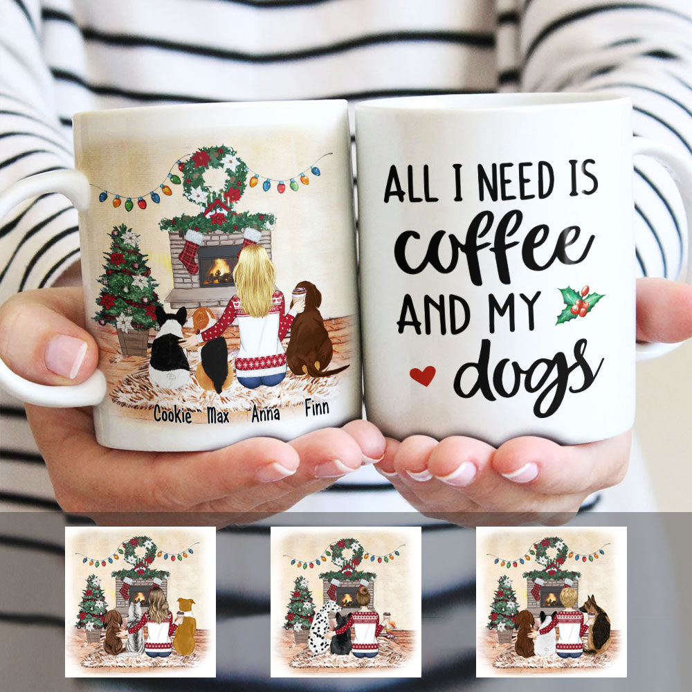 Personalized All I Need Dog Coffee Christmas Mug - Thegiftio UK