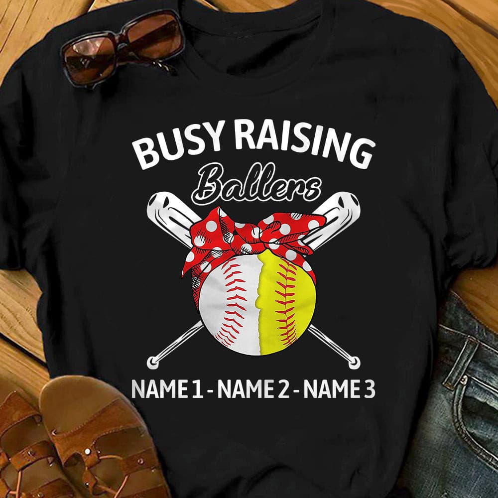Personalized Mom Baseball Softball T Shirt - Thegiftio UK