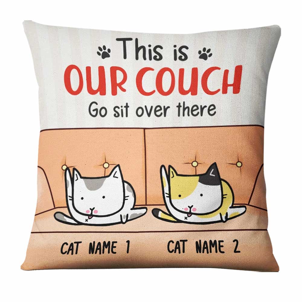 Personalized Cat This Is My Couch Pillow - Thegiftio
