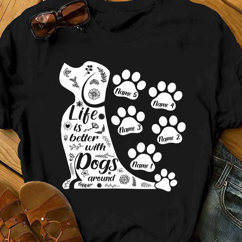Personalized Dog Mom T Shirt - Thegiftio