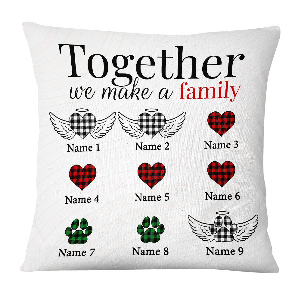 Personalized Family Together Couple Dog Cat Pillow - Thegiftio UK