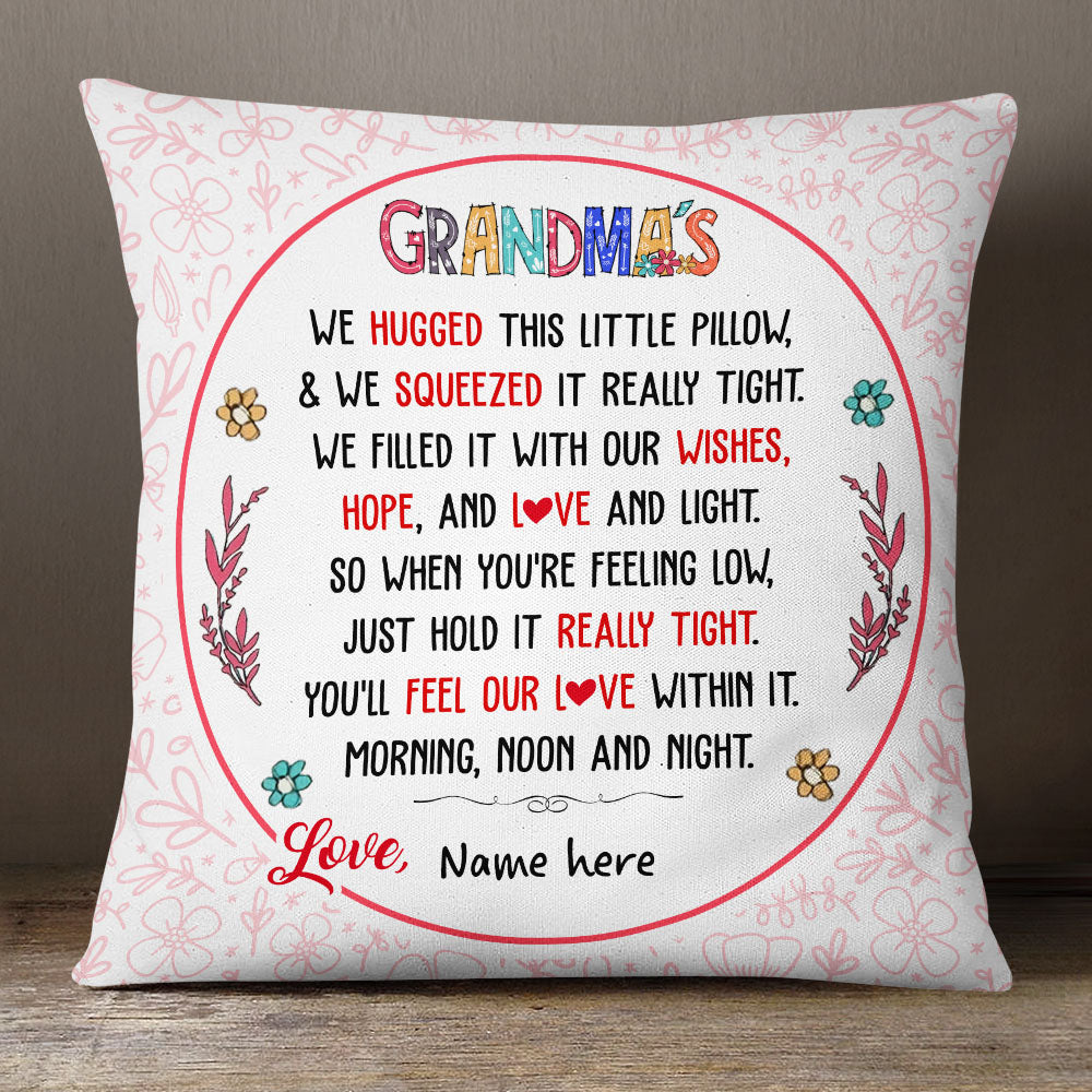 Personalized Grandma Hugged This Pillow - Thegiftio UK