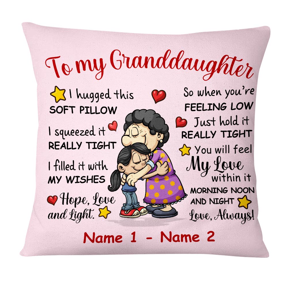 Personalized Grandma To My Granddaughter Pillow - Thegiftio UK