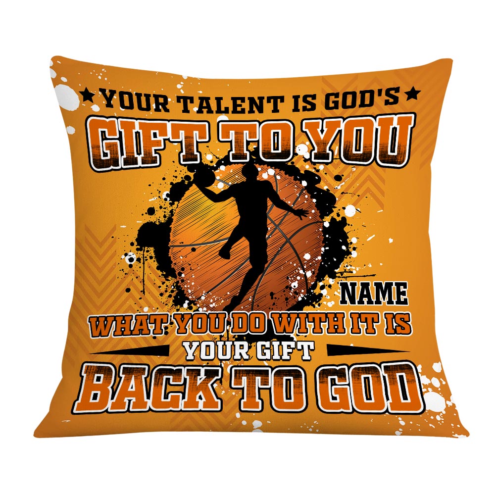 Personalized Cool Gift for Sport Lovers, Basketball Player, Love Basketball Pillow - Thegiftio UK