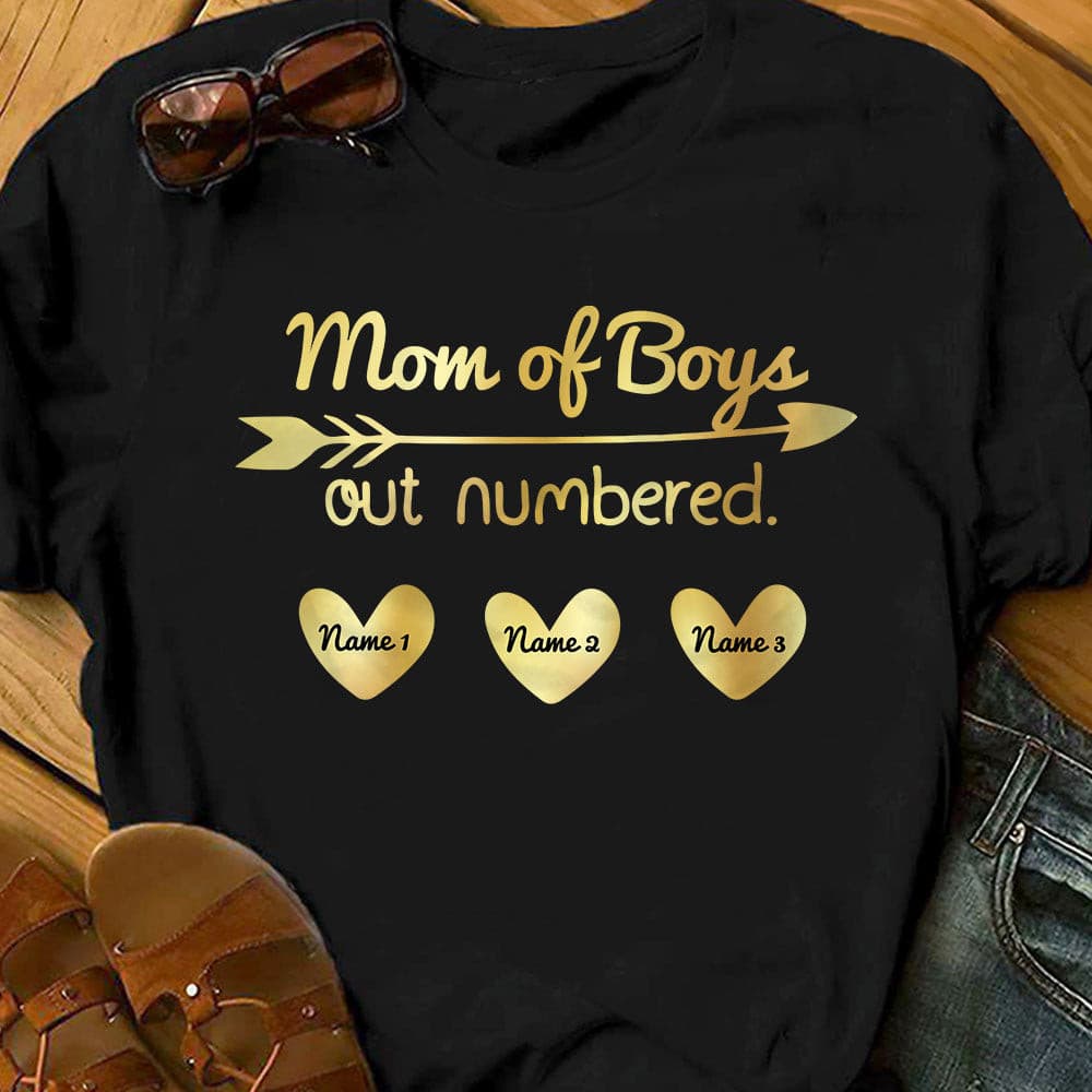 Personalized Mom T Shirt - Thegiftio