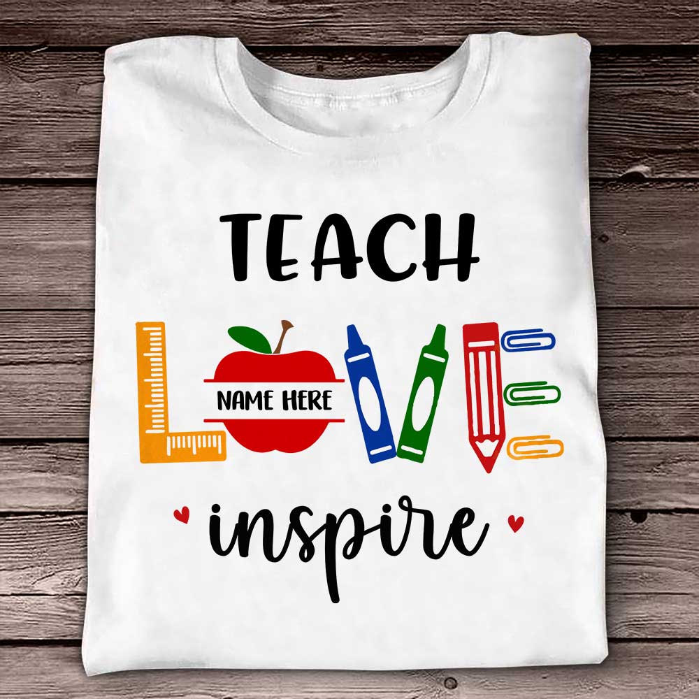 Personalized Teacher T Shirt
