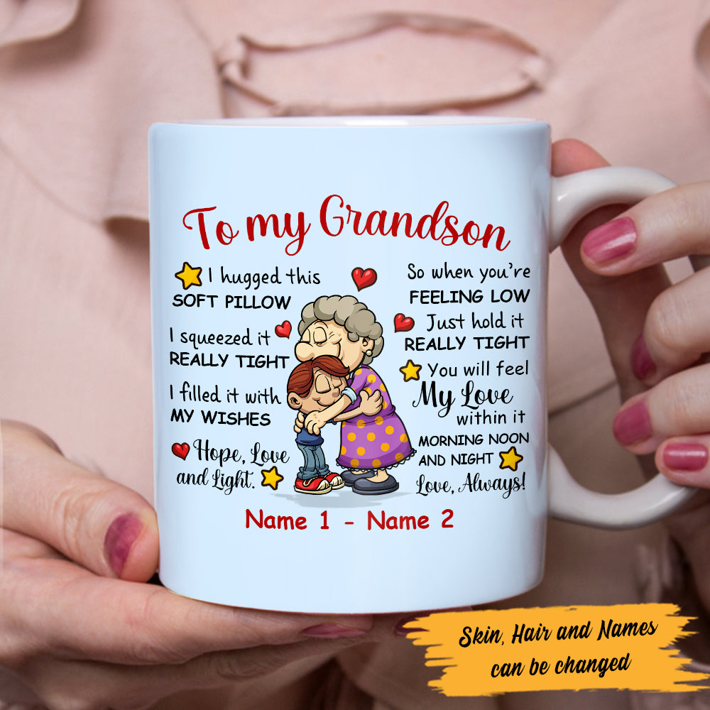 Personalized To My Grandson Grandma Mug
