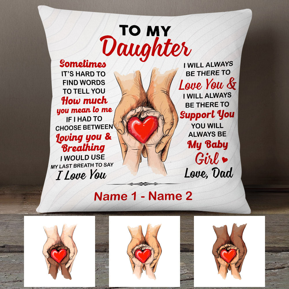 Personalized Letter To My Kids Dad Grandpa Pillow - Thegiftio UK